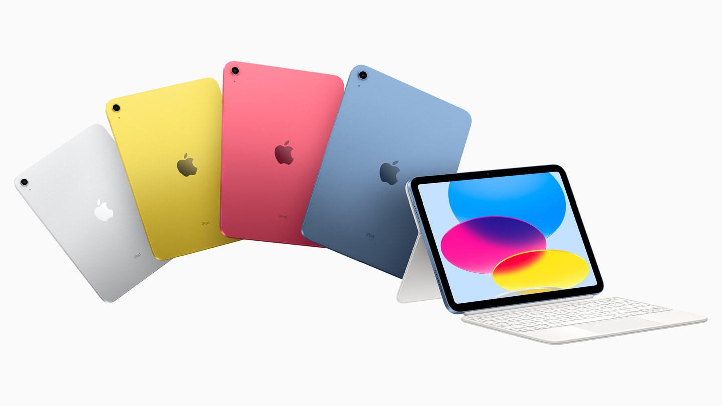 iPad showing a vibrant colorful screen
